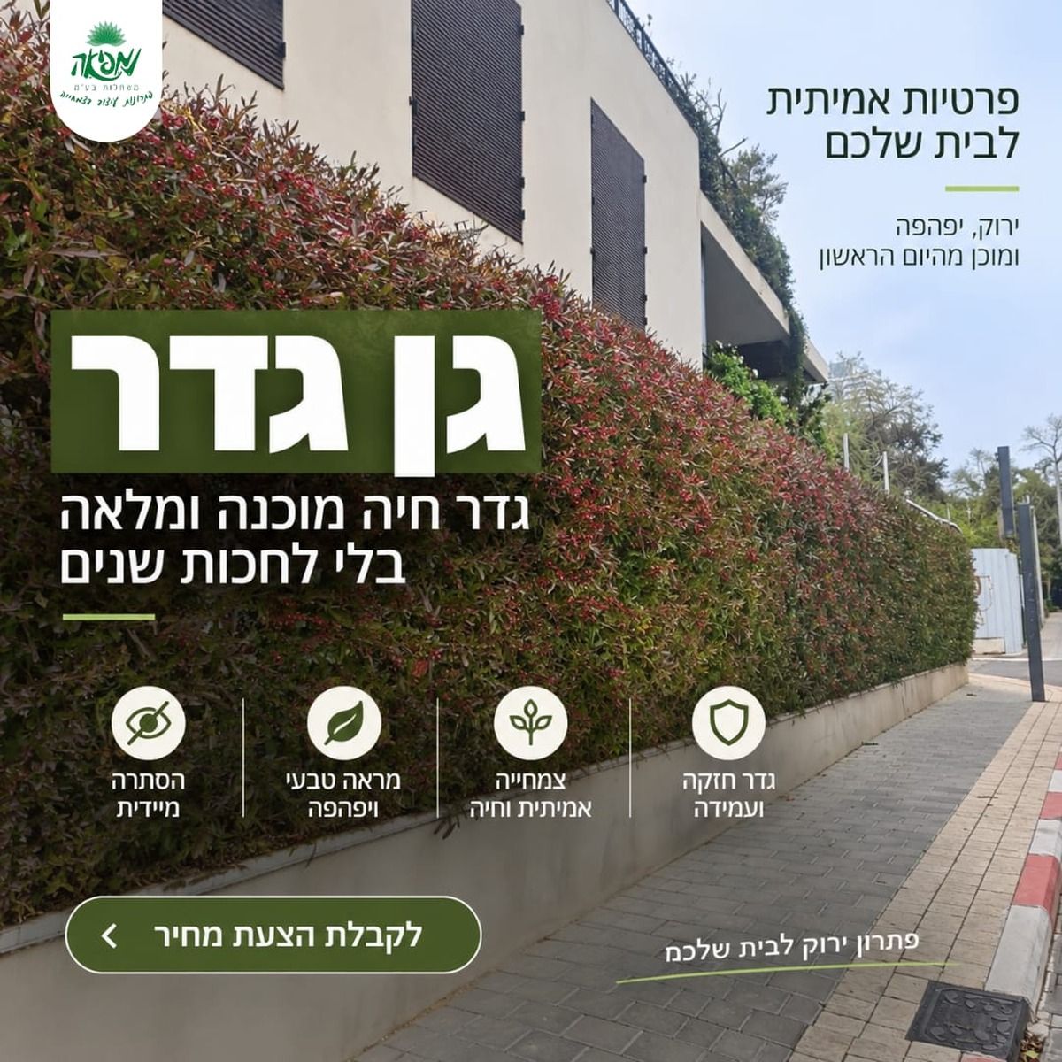 גן גדר בעלווה אדמדמה